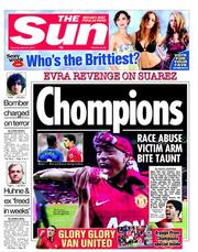 The Sun (UK) Newspaper Front Page for 23 April 2013