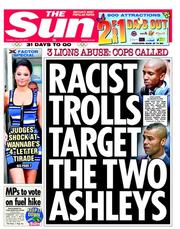 The Sun (UK) Newspaper Front Page for 26 June 2012