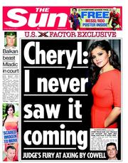 The Sun (UK) Newspaper Front Page for 27 May 2011