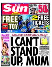 The Sun (UK) Newspaper Front Page for 27 May 2012