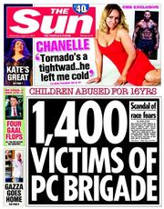The Sun (UK) Newspaper Front Page for 27 August 2014