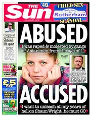 The Sun (UK) Newspaper Front Page for 28 August 2014