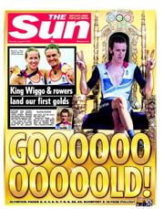 The Sun (UK) Newspaper Front Page for 2 August 2012
