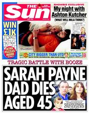 The Sun (UK) Newspaper Front Page for 30 October 2014