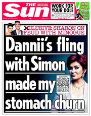 The Sun (UK) Newspaper Front Page for 30 September 2013