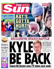 The Sun (UK) Newspaper Front Page for 31 January 2013