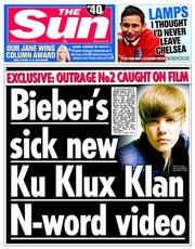 The Sun (UK) Newspaper Front Page for 4 June 2014