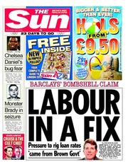 The Sun (UK) Newspaper Front Page for 4 July 2012