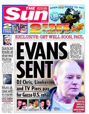 The Sun (UK) Newspaper Front Page for 5 February 2013