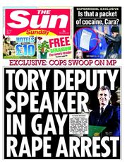 The Sun (UK) Newspaper Front Page for 5 May 2013