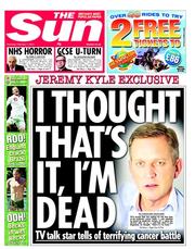 The Sun (UK) Newspaper Front Page for 7 February 2013