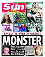 The Sun (UK) Newspaper Front Page for 7 April 2013