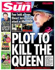The Sun (UK) Newspaper Front Page for 8 November 2014