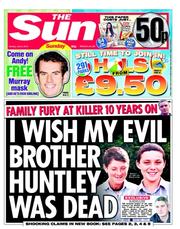 The Sun (UK) Newspaper Front Page for 8 July 2012