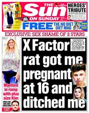The Sun (UK) Newspaper Front Page for 9 November 2014