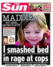 The Sun (UK) Newspaper Front Page for 9 May 2011