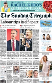 The Sunday Telegraph Newspaper Front Page (UK) for 17 May 2015