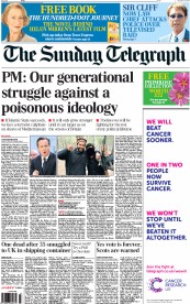 The Sunday Telegraph (UK) Newspaper Front Page for 17 August 2014