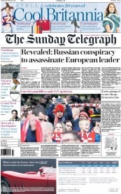 The Sunday Telegraph (UK) Newspaper Front Page for 19 February 2017