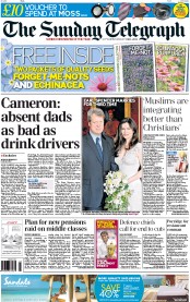The Sunday Telegraph (UK) Newspaper Front Page for 19 June 2011