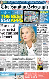 The Sunday Telegraph (UK) Newspaper Front Page for 22 May 2011