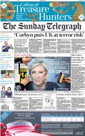 The Sunday Telegraph (UK) Newspaper Front Page for 23 April 2017
