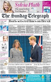 The Sunday Telegraph (UK) Newspaper Front Page for 24 September 2017