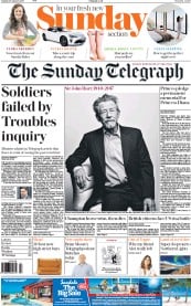 The Sunday Telegraph (UK) Newspaper Front Page for 29 January 2017