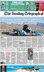 The Sunday Telegraph (UK) Newspaper Front Page for 2 November 2014