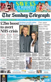 The Sunday Telegraph (UK) Newspaper Front Page for 30 November 2014