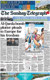 The Sunday Telegraph Newspaper Front Page (UK) for 3 November 2013