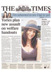 The Times (UK) Newspaper Front Page for 16 July 2013