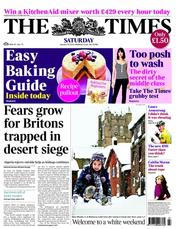 The Times (UK) Newspaper Front Page for 19 January 2013