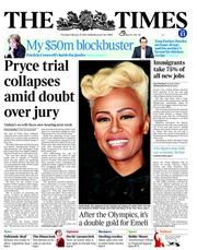 The Times (UK) Newspaper Front Page for 21 February 2013