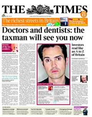 The Times (UK) Newspaper Front Page for 22 June 2012