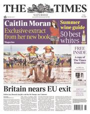 The Times (UK) Newspaper Front Page for 28 June 2014