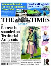 The Times (UK) Newspaper Front Page for 4 June 2011