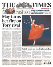 The Times (UK) Newspaper Front Page for 5 November 2014