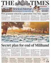 The Times (UK) Newspaper Front Page for 7 November 2014