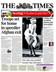 The Times (UK) Newspaper Front Page for 8 June 2011
