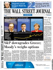  () Newspaper Front Page for 10 May 2011
