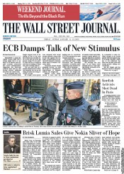 () Newspaper Front Page for 11 January 2013