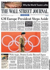  () Newspaper Front Page for 13 July 2012