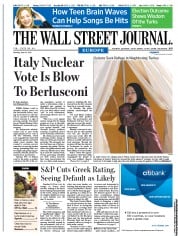  () Newspaper Front Page for 14 June 2011