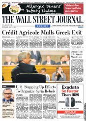  () Newspaper Front Page for 14 June 2012
