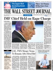  () Newspaper Front Page for 16 May 2011