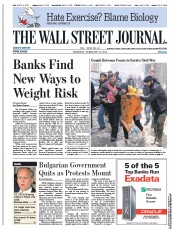  () Newspaper Front Page for 21 February 2013