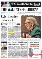  () Newspaper Front Page for 24 January 2013