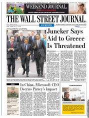  () Newspaper Front Page for 28 May 2011