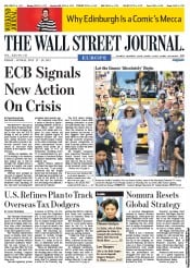 () Newspaper Front Page for 28 July 2012